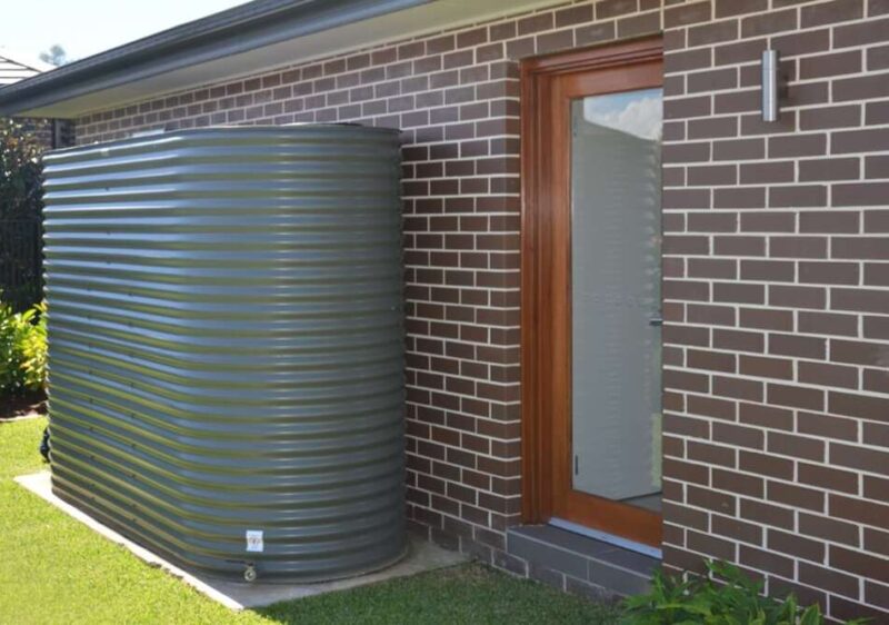 Rainwater tank installation